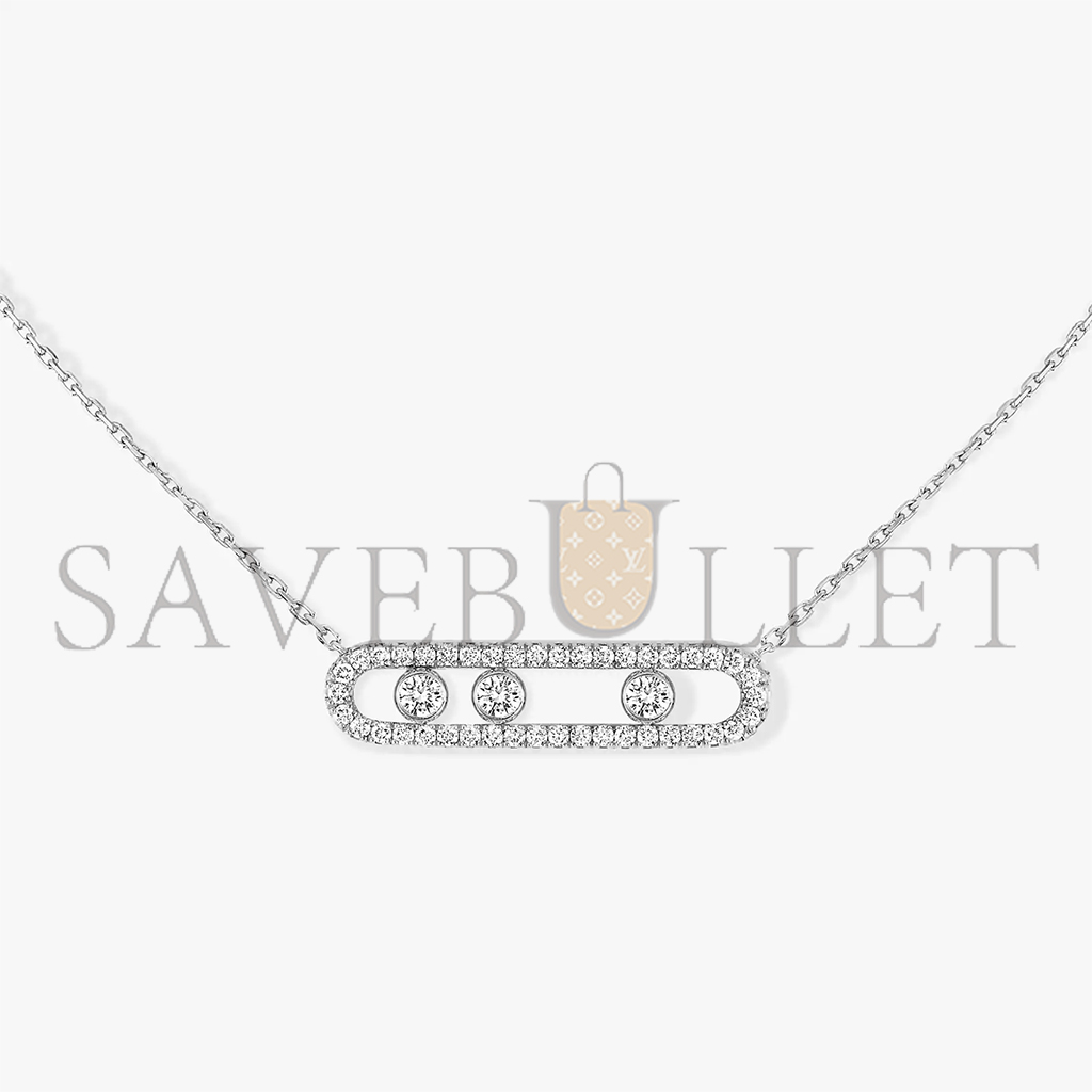 MESSIKA  MOVE PAVÉ WHITE GOLD DIAMOND NECKLACE 3994